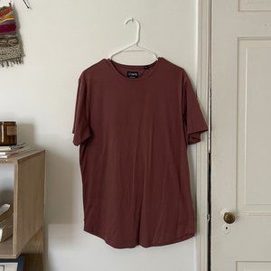Cuts Curve Hem Trim Fit T-Shirt — Mountain Mist